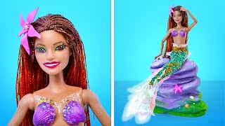 From Doll To Mermaid! Amazing Doll Transformation