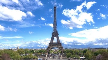 EIFFEL TOWER from TROCADERO in Paris France