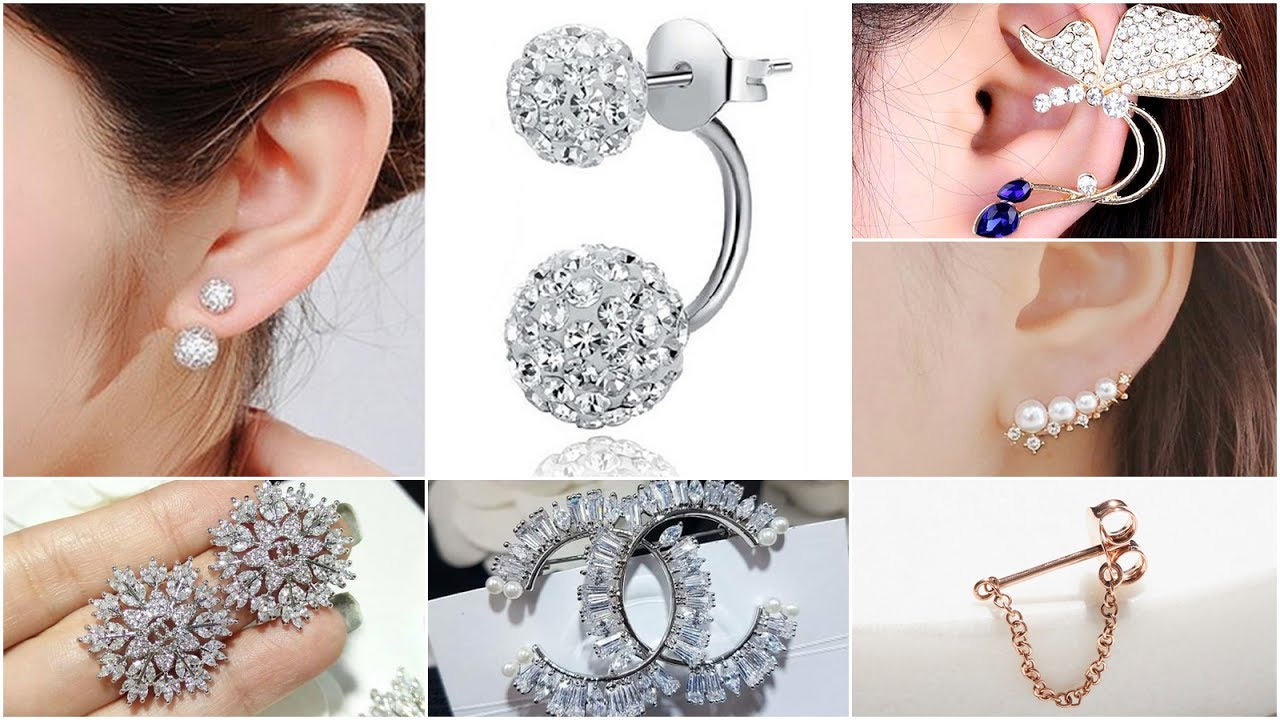 Best stud earrings for girls // latest earrings fashion - YouTube