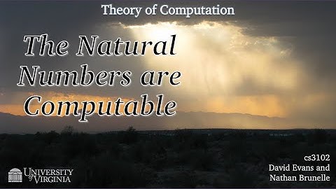 The Natural Numbers are Computable
