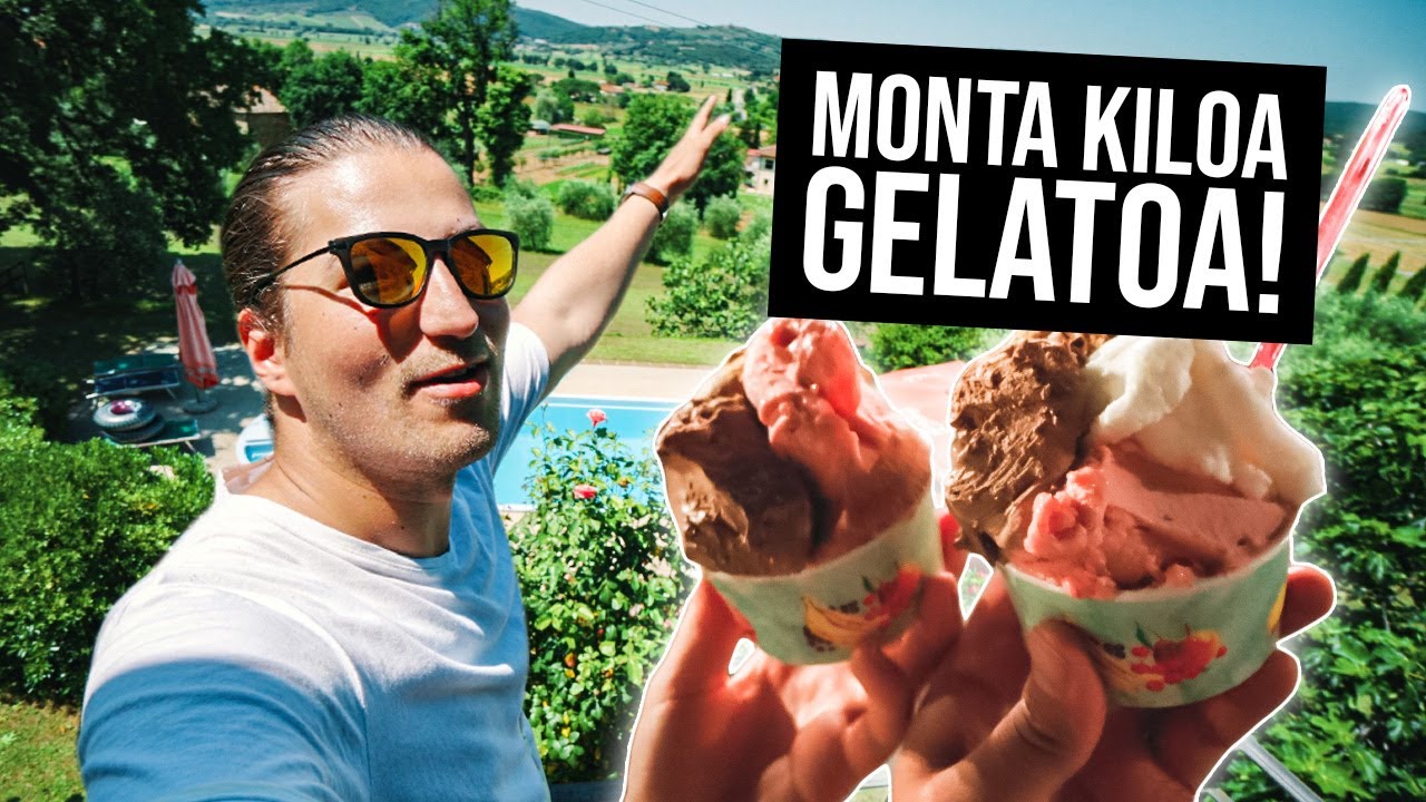 Gelato-överit miljoonalukaalilla! - Italia