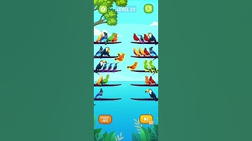 Bird Sort Puzzle Level 23 Walkthrough Solution iOS/Android
