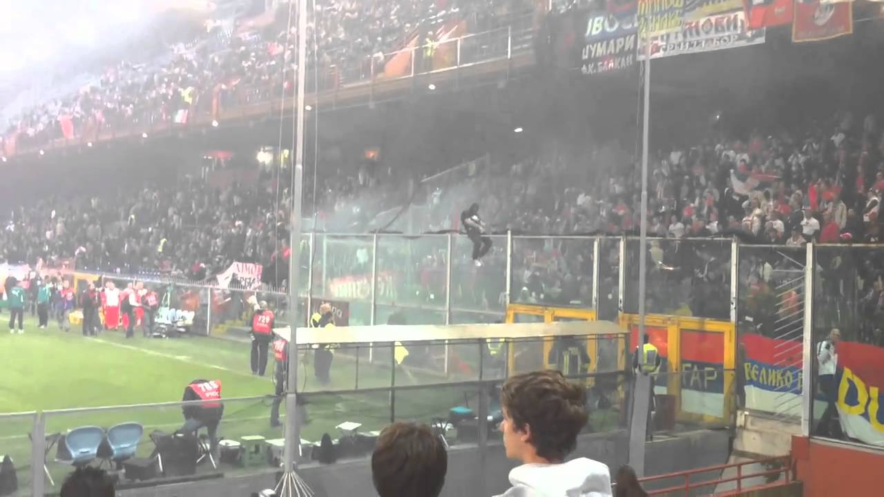 Italia Serbia Genova Ferraris 12/10/2010 immagini esclusive dalla Nord