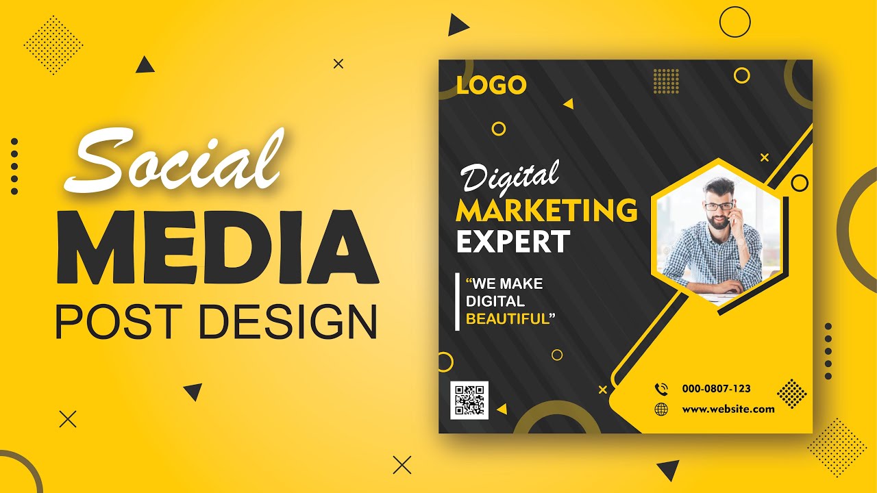 Social Media Post Design Adobe Illustrator Tutorial Graphic Social Media Post Design Adobe Illustrator Tutorial Graphic