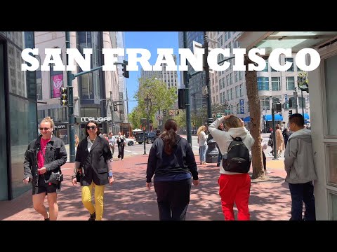 Video: San Franciscos Union Square vid jul: fotorundtur