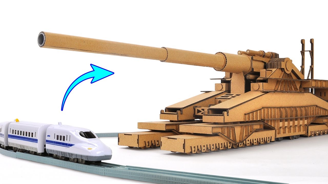 How to Make Train gun from Cardboard！ - YouTube