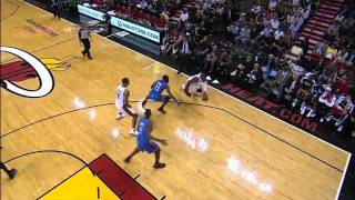 Dwyane Wade spins and dunks on Kendrick Perkins vs Thunder