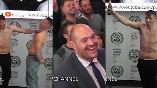 Peter Mcdonagh Strikes Shayne Singleton At Weigh-In Then Skulls A Beer Tyson Fury Cracking Up