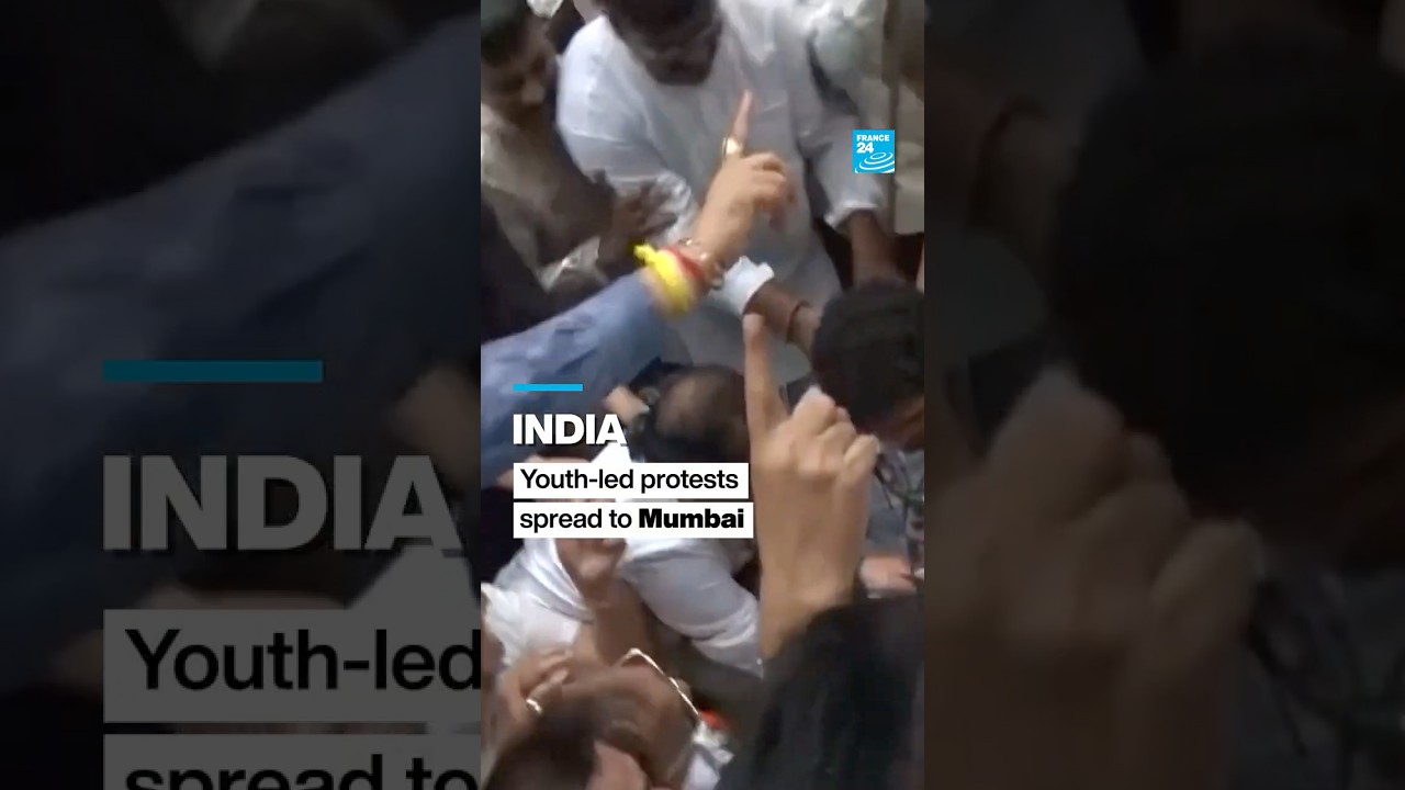 India's 'Cockroach' movement spreads to Mumbai after violence in New Delhi • FRANCE 24 English
