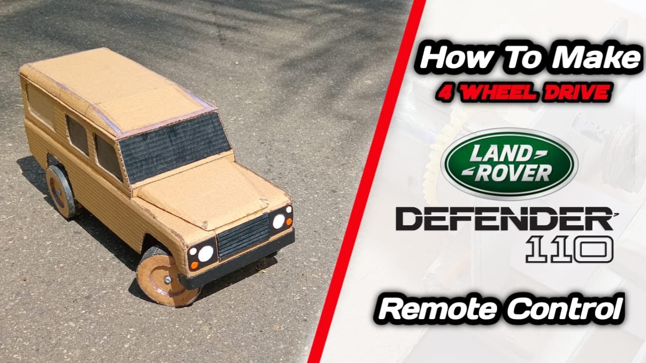 How to make 4X4 RC Land Rover Defender - YouTube