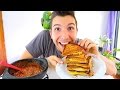 GRILLED CHEESE &amp; TOMATO SOUP • Mukbang &amp; Recipe