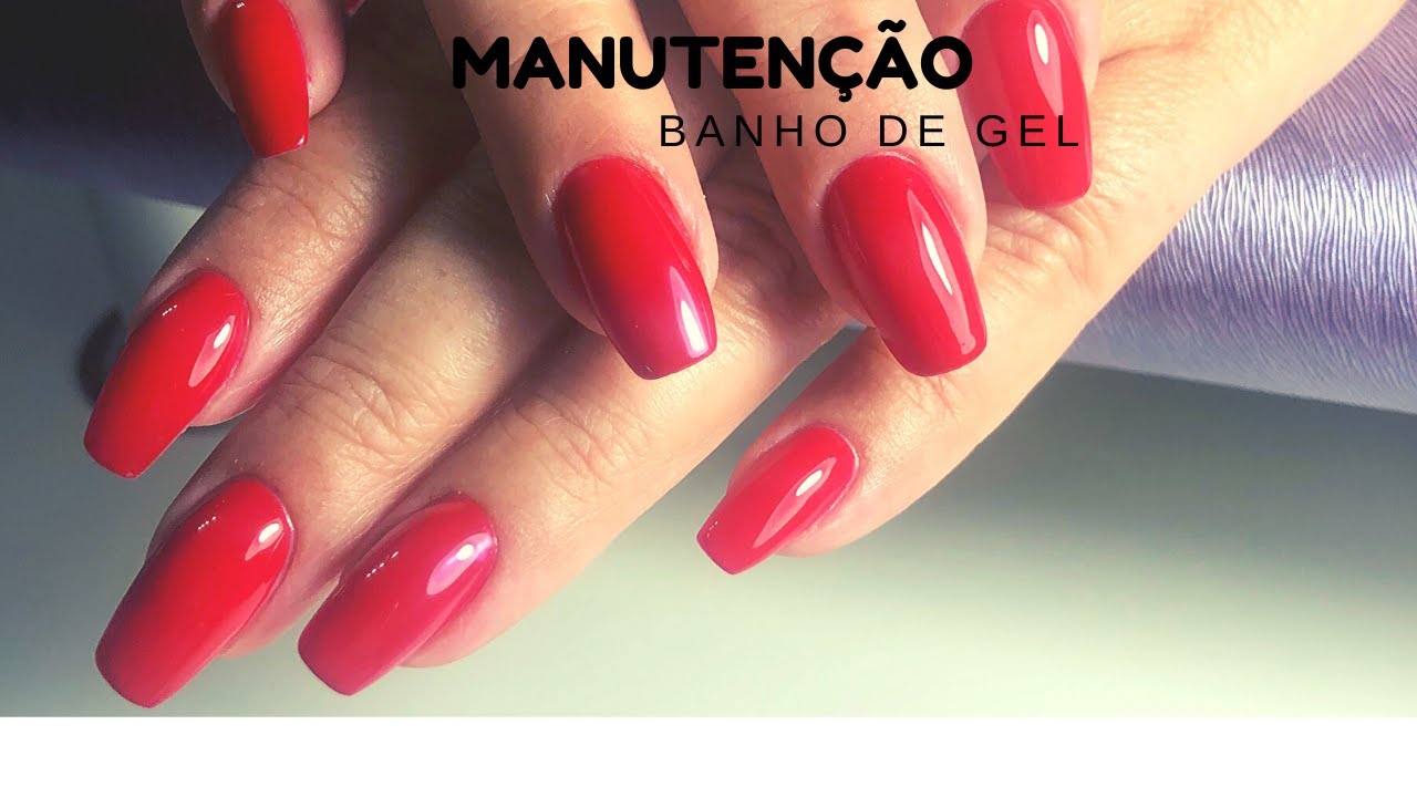 Manutenção de banho de gel passo a passo! - YouTube