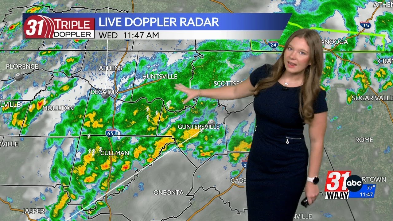 Rain & storms now, but trending drier and warmer for late week - YouTube