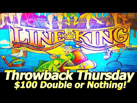 Line King slot, $100 Double or Nothing for Throwback Thursday at Soboba casino!