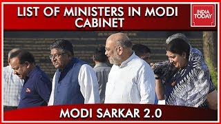 Inside Details Of Modi Cabinet | List Of Ministers In Modi Sarkar 2.0