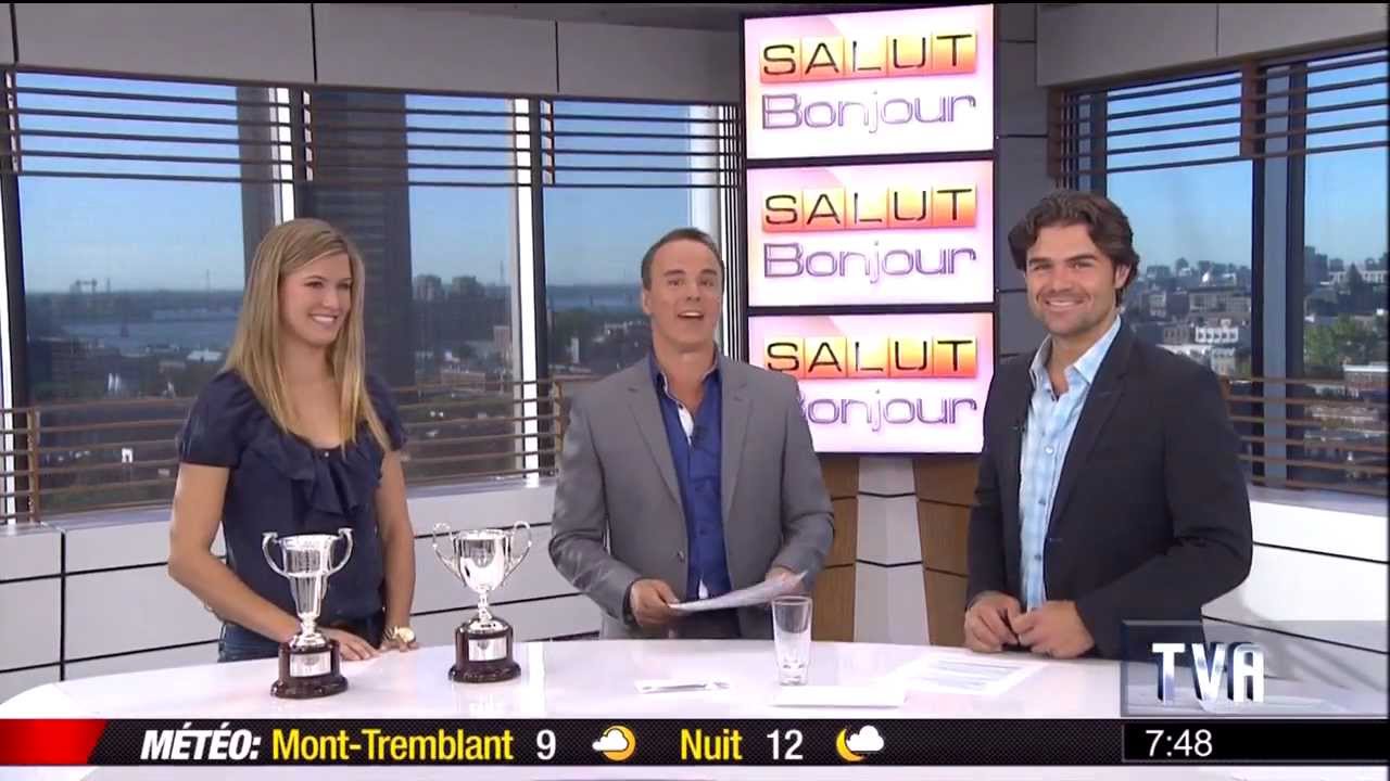 Eugenie Bouchard à Salut Bonjour (29 Août 2012)