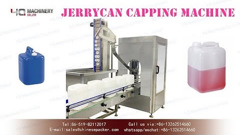 automatic cap screwing machine for jerrycan with cap vibrating bowl|lid cappers
