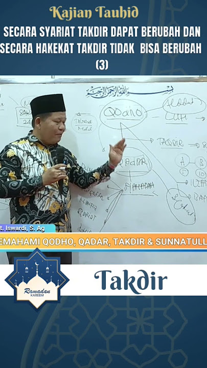 Secara Syariat Takdir Dapat Berubah Dan Secara Hakekat Takdir Tidak Bisa Berubah