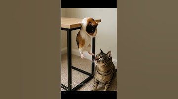 Thumbnail of Guinea Pig Slips Off the Edge Straight Into the Cat’s Trap!
