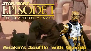 Star Wars Episode 1 The Phantom Menace Anakin's scuffle with Greedo Extended Deleted lost cutscene