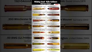 Widely Used Rifle Calibers With Their Designer