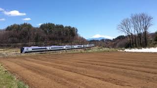 【E353系】特急あずさ 通過 三峰の丘