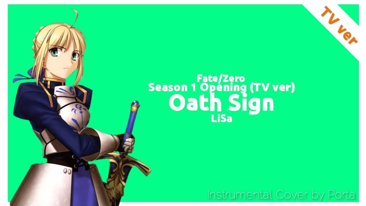 Oath Sign - LiSA Instrumental Cover [Fate/Zero] - YouTube