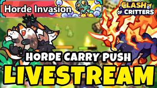 🔴 Casual Horde Invasion + Livestream Chit Chat  🔴| CLASH OF CRITTERS