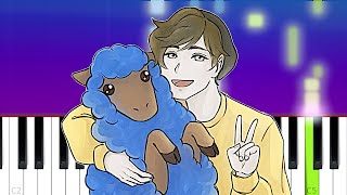 Blue - Derivakat & k [WilburSoot Dream SMP original song] (Piano Tutorial) screenshot 5