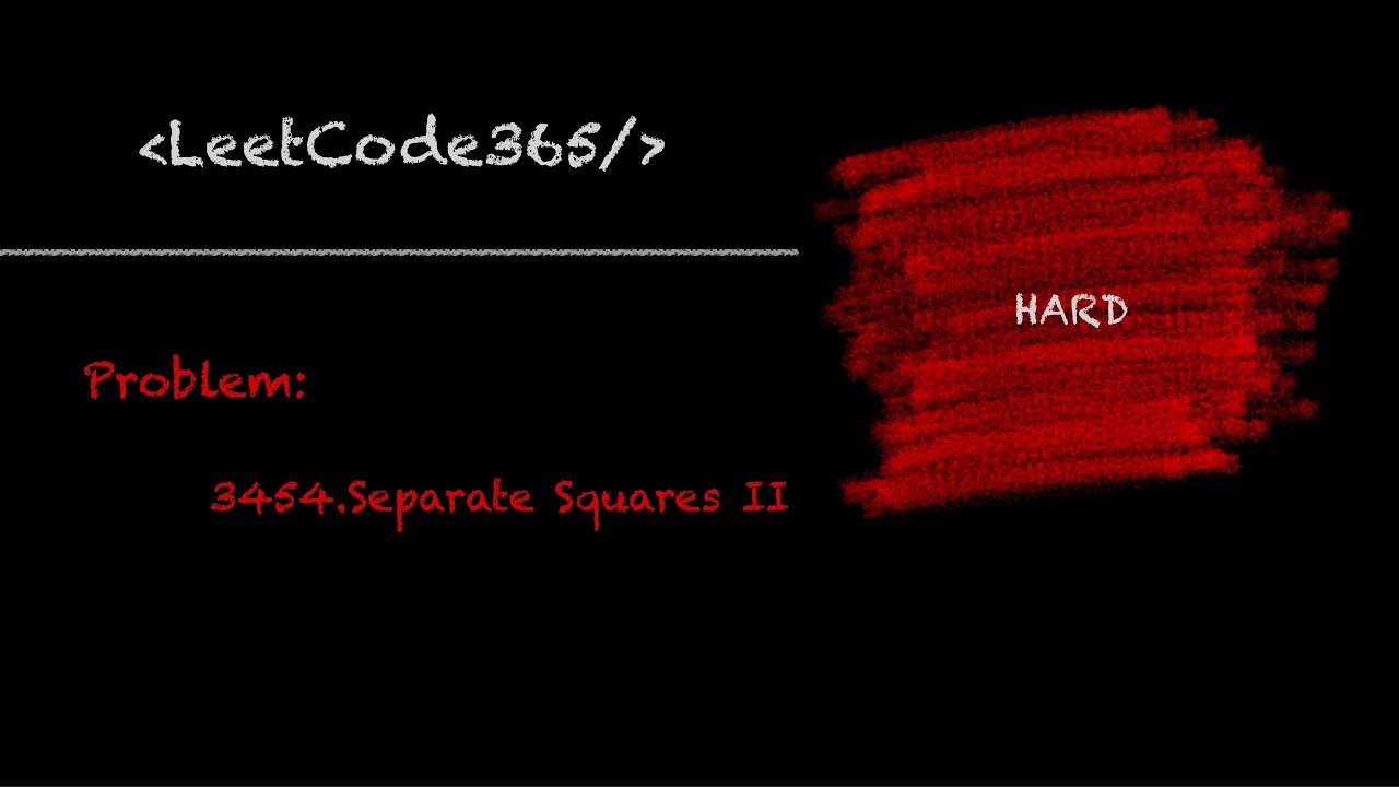 Separate Squares II | LeetCode 3454 - Python Solution