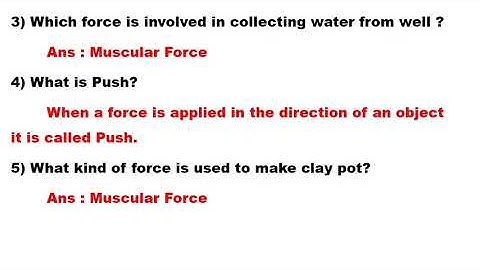 3rd std Science Ln-3 (Term-1) Force- Book Back Questions With Answers