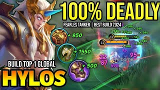 HYLOS BEST BUILD 2024 | BUILD TOP 1 GLOBAL HYLOS GAMEPLAY | MOBILE LEGENDS✓