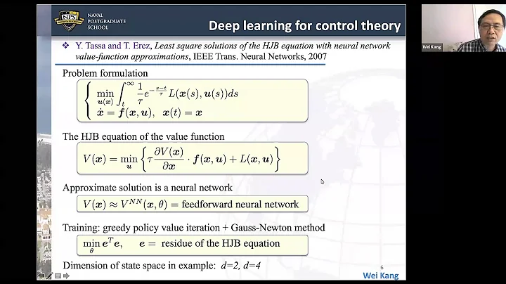 Wei Kang: Topics at the Intersection of Deep Learning and Control Theory