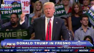 Donald Trump Talks CA Drought at Rally in Fresno, CA on May 27, 2016 - FULL SPEECH