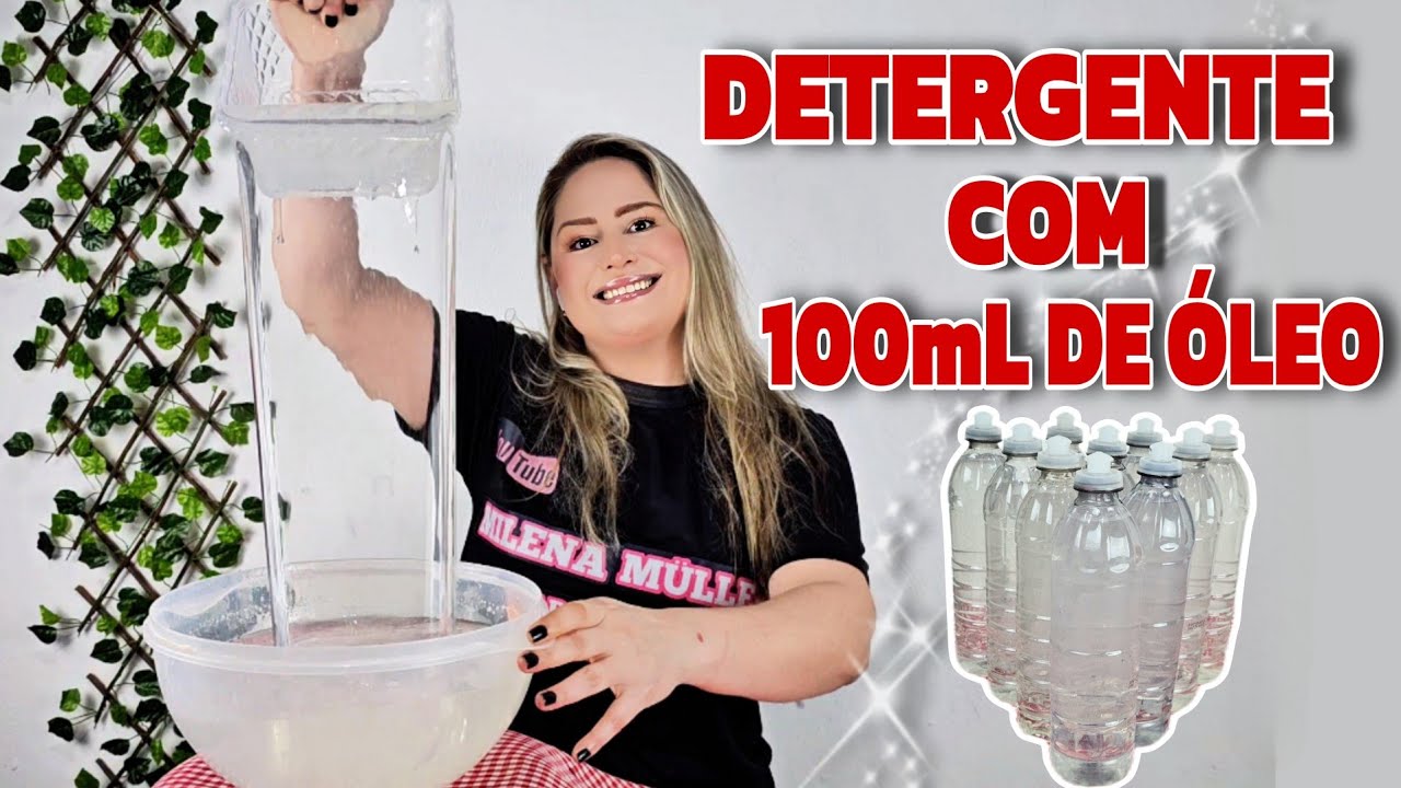 COMO FAZER DETERGENTE COM 100mL DE ÓLEO CLEAR - MEGA TRANSPARENTE-ÍNCRIVEL COM EDTA TETRASSÓDICO 😱
