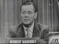 What's My Line? - Herbert Marshall (Nov 28, 1954)