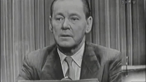 What's My Line? - Herbert Marshall (Nov 28, 1954)