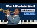 What A Wonderful World - Louis Armstrong | Cinematic Piano Tutorial
