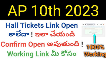 ap 10th class 2023 hall tickets download working links in telugu