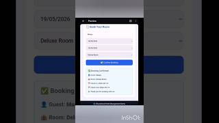 Hotal management system application using HTML, CSS and JavaScript.#htmltags #html #javascript #css
