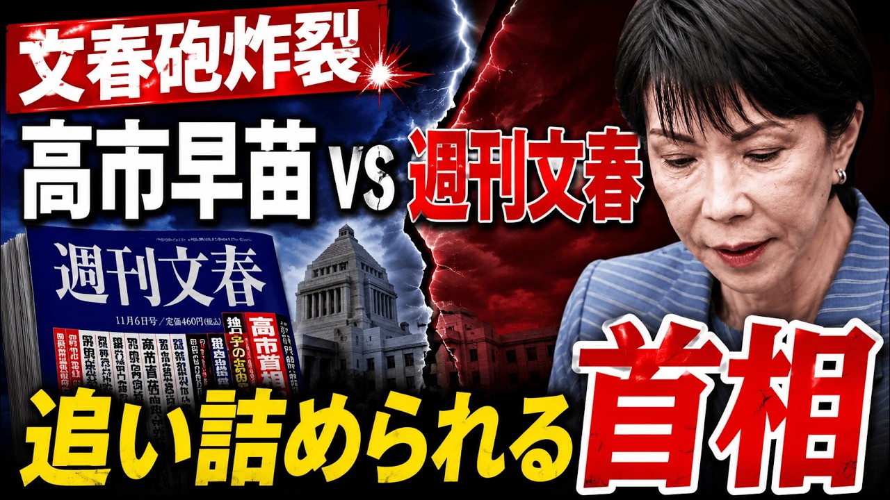 文春砲VS高市早苗。首相の言い訳を全て潰していく週刊文春。安冨歩東京