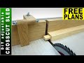  diy adjustable crosscut sled  making table saw sled  free plans 