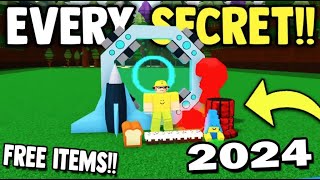 *EVERY* 2024 SECRET (Free items) | Build a Boat for Treasure ROBLOX