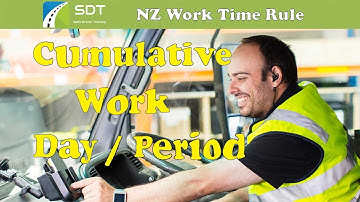 Work time rule Cumulative Work Day And Period. #SDT #NZ #License Work Time Rule