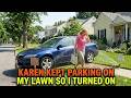 Karen Kept Parking on My Lawn So I Turned On a Sprinkler Trap She’ll Never Forget!