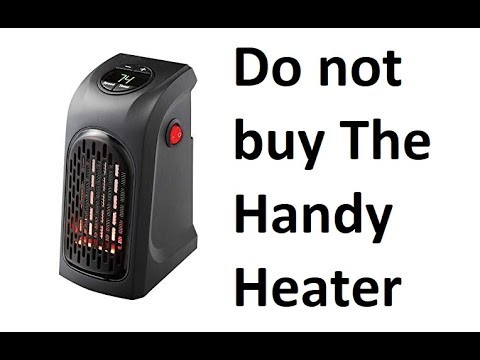 Do not buy the handy heater as seen on tv test in enclosed bathroom review  