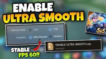 ENABLE ULTRA SMOOTH!! The Best Way To Remove FPS Drop in Mobile Legends | LATEST PATCH