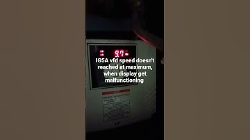 faulty ig5a VFD , speed doesn