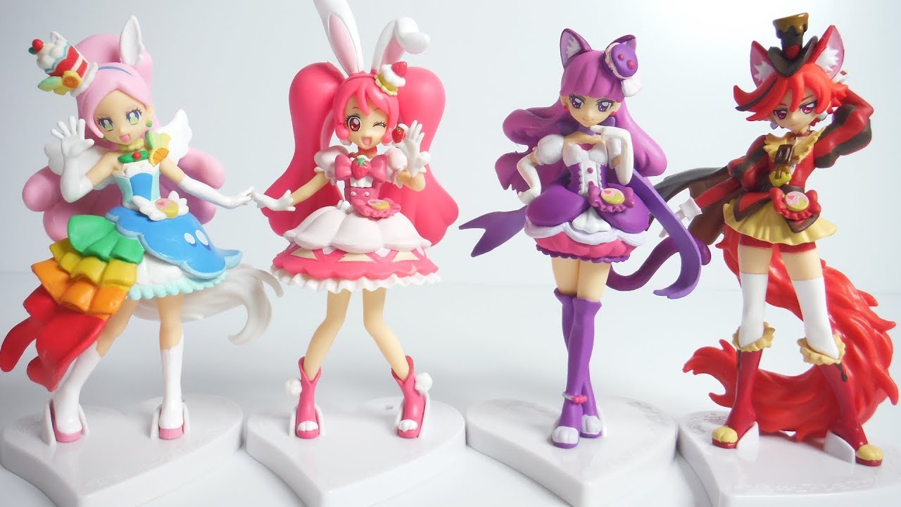 キラキラ プリキュアアラモード キューティーフィギュア２ スペシャルセット 全４種 開封 Kirakira Precure A La Mode Cutie Figure2 Special Set Youtube