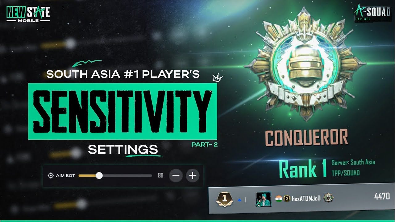 Sensitivity Guide For Beginners | PART 2 | #1 INDIAN Conqueror Season 7 | Newstate Mobile